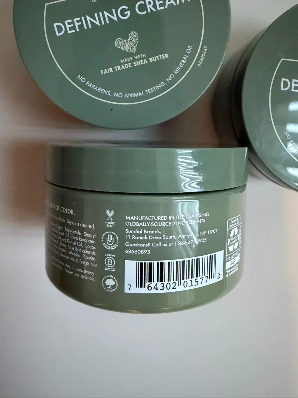 (3) Shea Moisture Men Defining Cream Argan Oil & Shea Butter, 4 oz each NEW